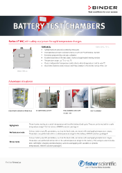 Batterie-Testkammern