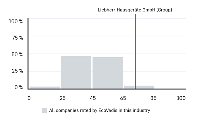Liebherr EcoVadis Bewertung: Gold